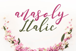 Anasoly Italic: The Playful Handwritten Font for Crafters and Sellers