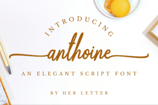 Anthoine Script Font for Elegant Campaign Design