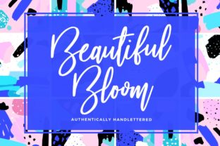 Beautiful Bloom: A Contemporary Script Handwritten Font for Editorial Design