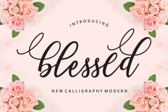 Blessed Font Review: Elegant Promo Design