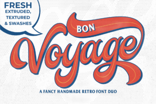 Bon Voyage Duo: A Retro Handlettered Typeface for Editorial Design