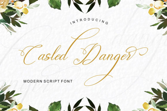 Casled Danger: The Elegant Handwritten Font for Standout Editorial Design