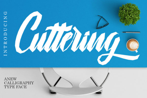 Cuttering: A Bold Script Font for Modern Brand Identity