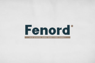 Fenord Typeface Review for Handmade Product Branding