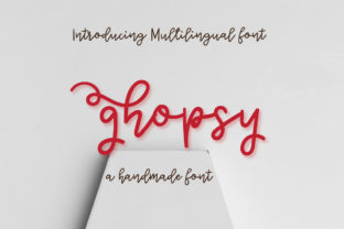 Ghopsy: A Kooky Handwritten Font for Quirky Brand Identity