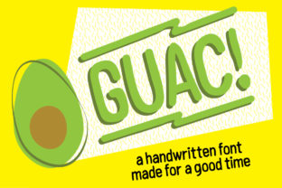 Guac: A High-Energy Handwritten Font for Standout Craft Brands