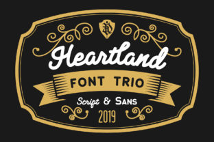 Heartland Trio: The Retro Script and Sans Serif Bundle for Handmade Brands