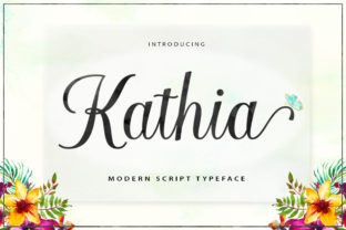 Kathia Script: A Modern Calligraphy Typeface for Editorial Design