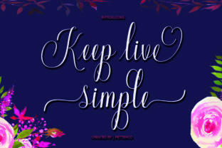 Keep Live Simple Typeface for Authentic Brand Identity