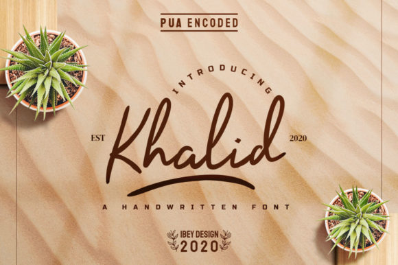 Khalid: The Luxurious Handwritten Font for Modern Brand Identity