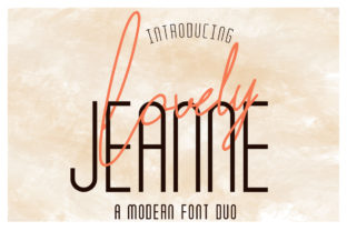 Lovely Jeanne Duo: A Modern Script Handwritten Font for Standout Branding