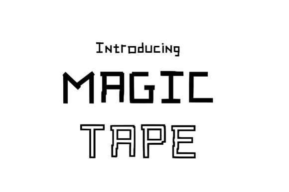 Magic Tape Typeface: A Minimalist Decorative Font for Modern Branding