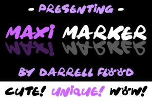 Maxi Marker Typeface: Bold Script for Editorial Design