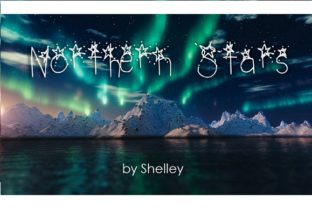 Northern Stars Typeface: A Starry Lettered Font for Fun Campaigns