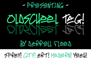 Oldschool Tag: The Graffiti Font for Urban Brand Identity