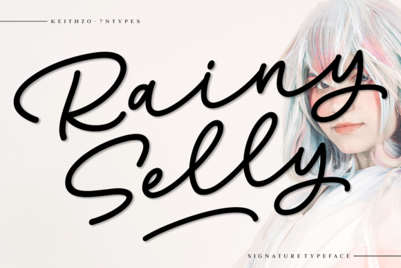 Rainy Selly Typeface: A Handwritten Font for Editorial Design