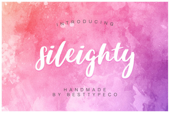 Sileighty: A Playful Script Font for Handmade Branding