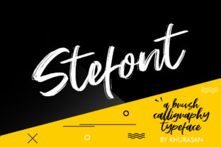 Stefont: A Script Handwritten Typeface for Elegant Branding
